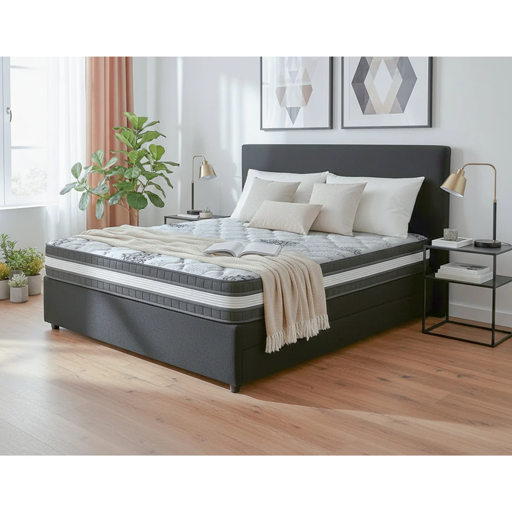 Ascot Grey - Hybrid Double Mattress 4ft6 - Image 3