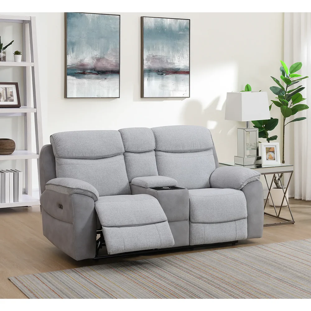 Asher - 3+2+1 Grey Electric Recliner Suite - Image 5