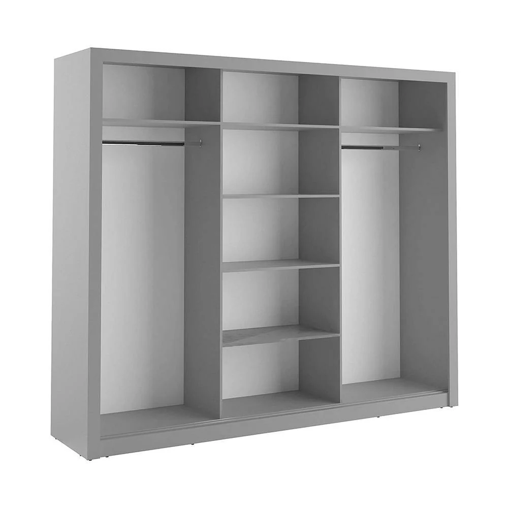 Boston 3DR Wardrobe Grey - Image 3