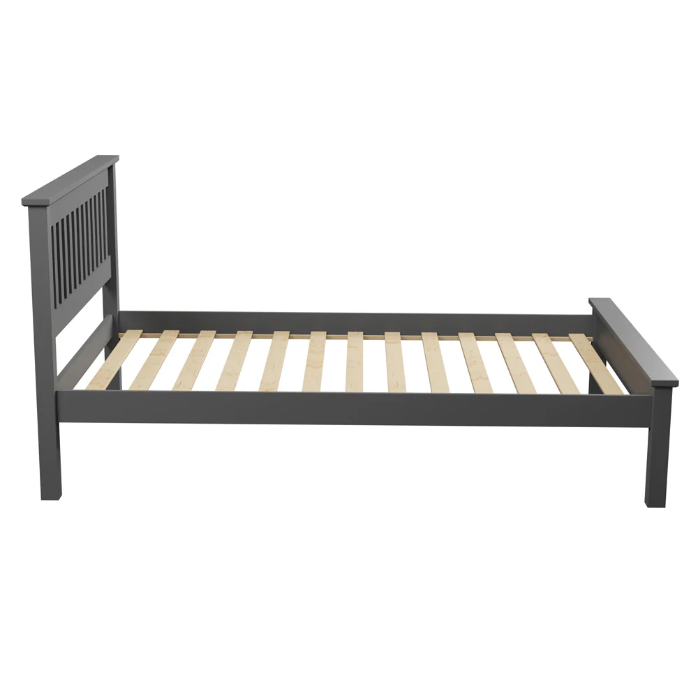 Cambridge - Charcoal Double Frame Bed & Mattress (4ft6) - Image 3