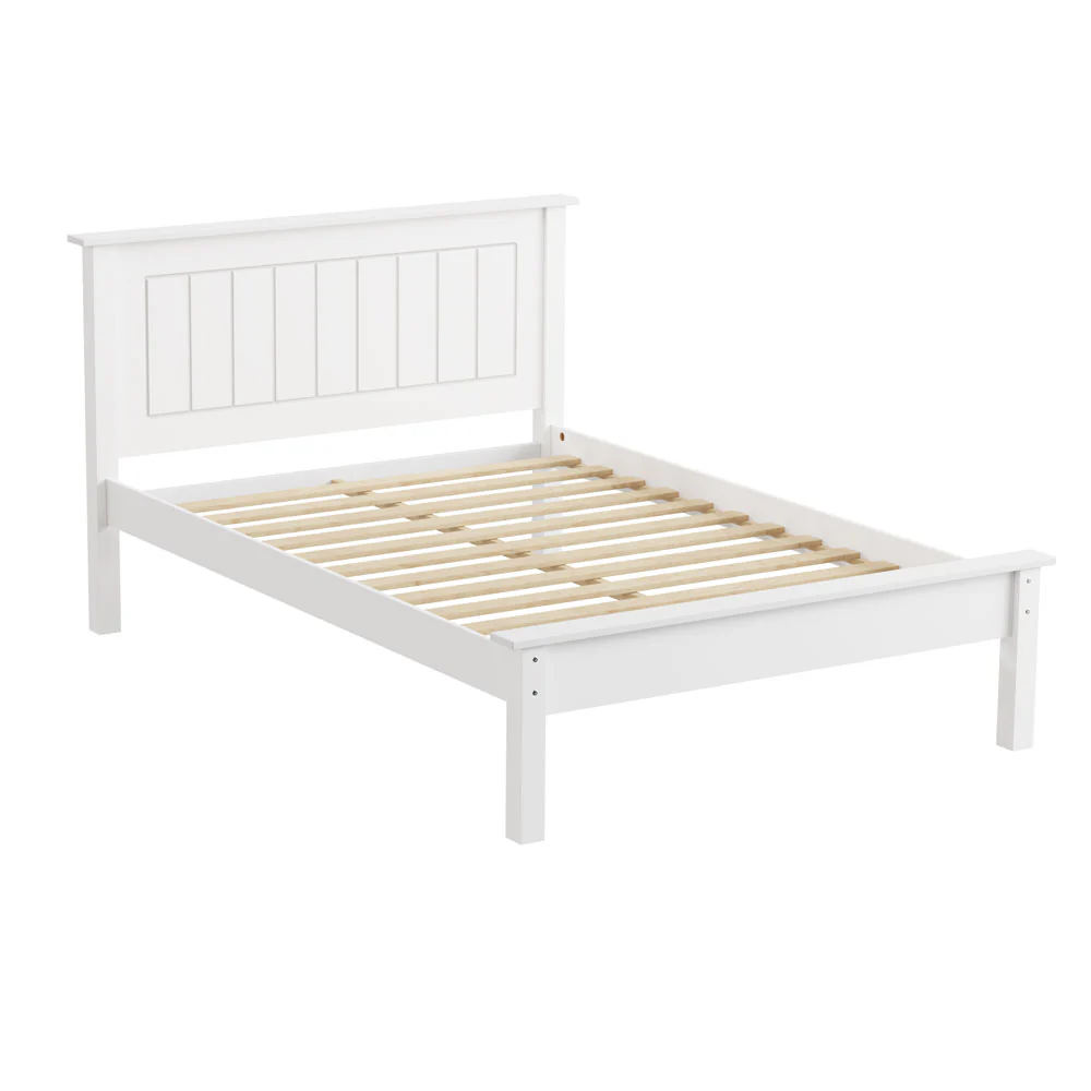 Chester - White Double Bed & Mattress ( 4ft6 ) - Image 3