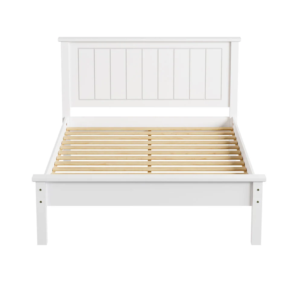 Chester - White Double Bed & Mattress ( 4ft6 ) - Image 4