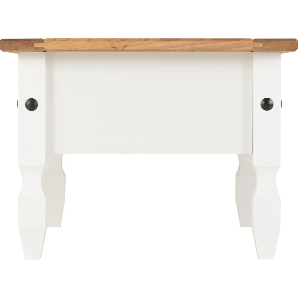 Corona - 1 Drawer White Coffee Table - Image 4