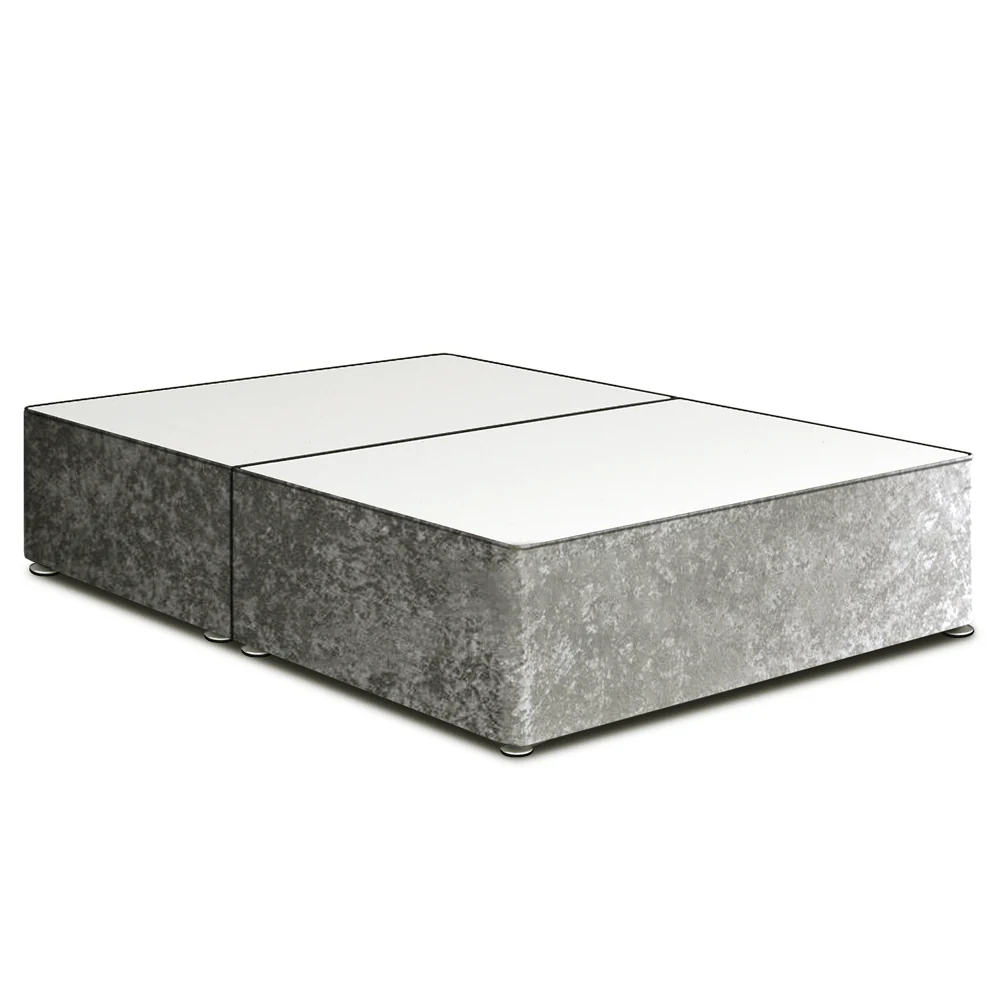 Crushed Velvet Small Double Divan Base (4ft)