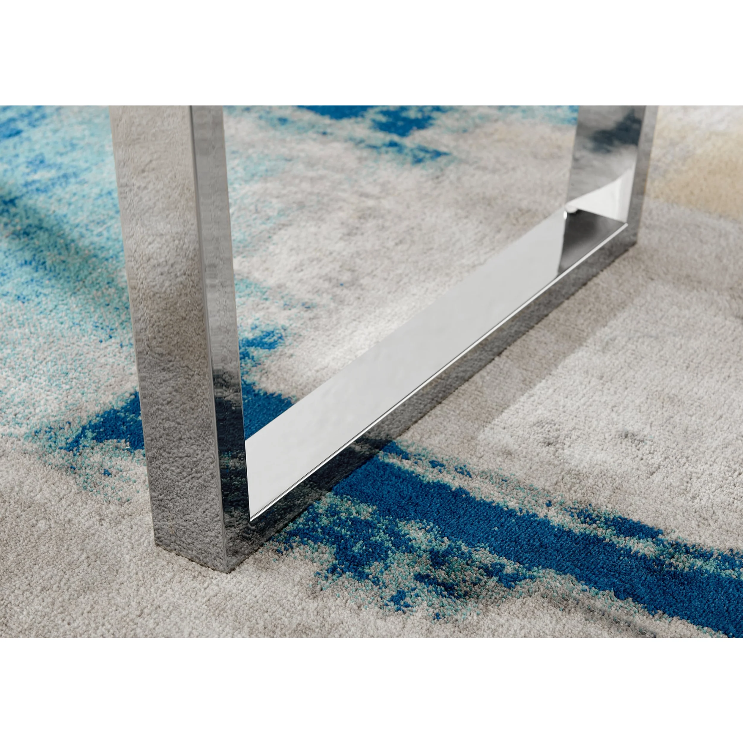 Dunloe - 140cm Large Grey High Gloss Dining Table - Image 6