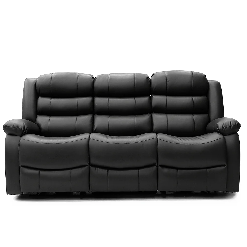 Electra - 3+2+1  Black Electric Recliner Suite with  Drinks Tray - Image 5