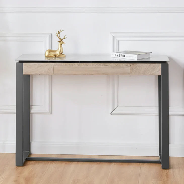 Jersey - Sintered Grey Stone Console Table - Image 5