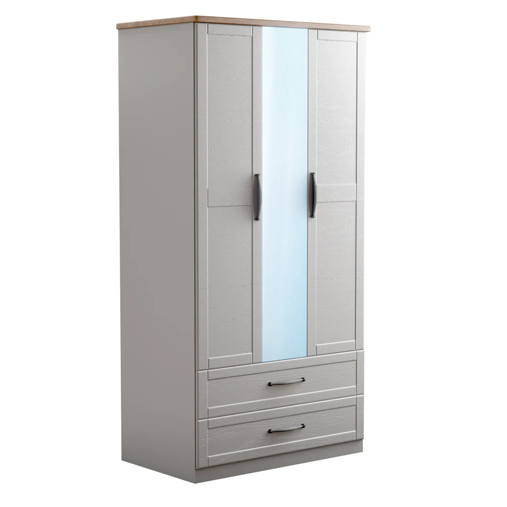 Kendrick 2 Door Wardrobe ( Centre Mirror )