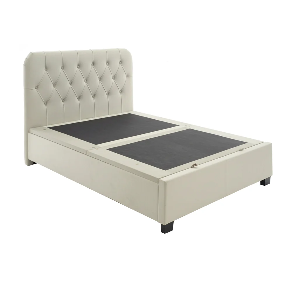 Kensington - Upholstered Ottoman Lift Up Storage Divan Base| 4ft6 Double