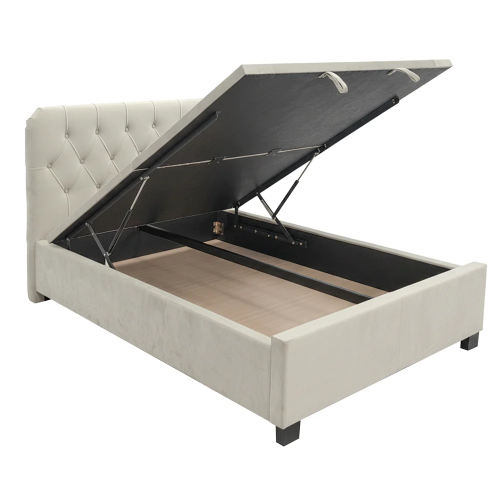 Kensington - Upholstered Ottoman Lift Up Storage Divan Base| 4ft6 Double - Image 4