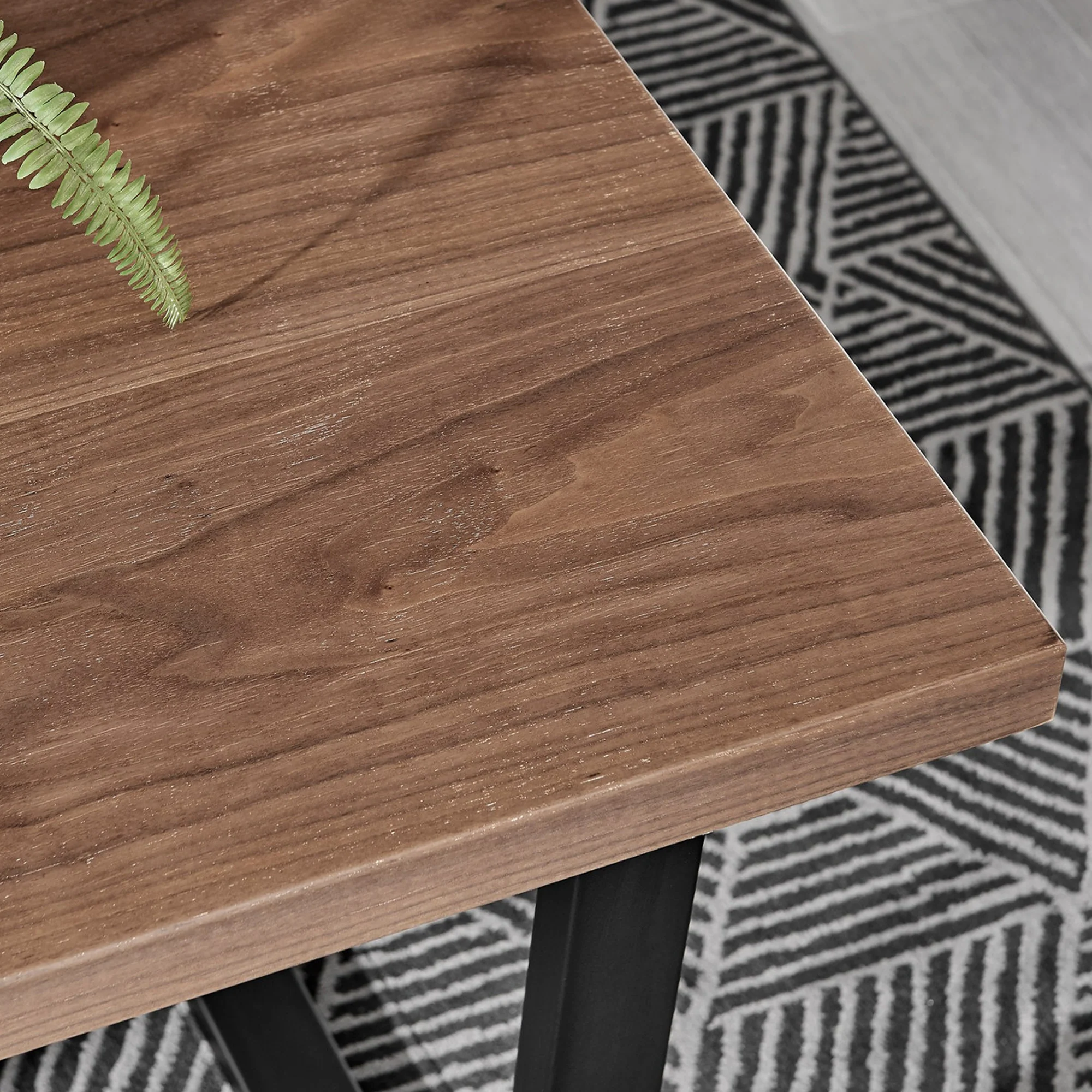 Kerry - 4 Seat Dark Oak Wood Effect Dining Table - Image 5