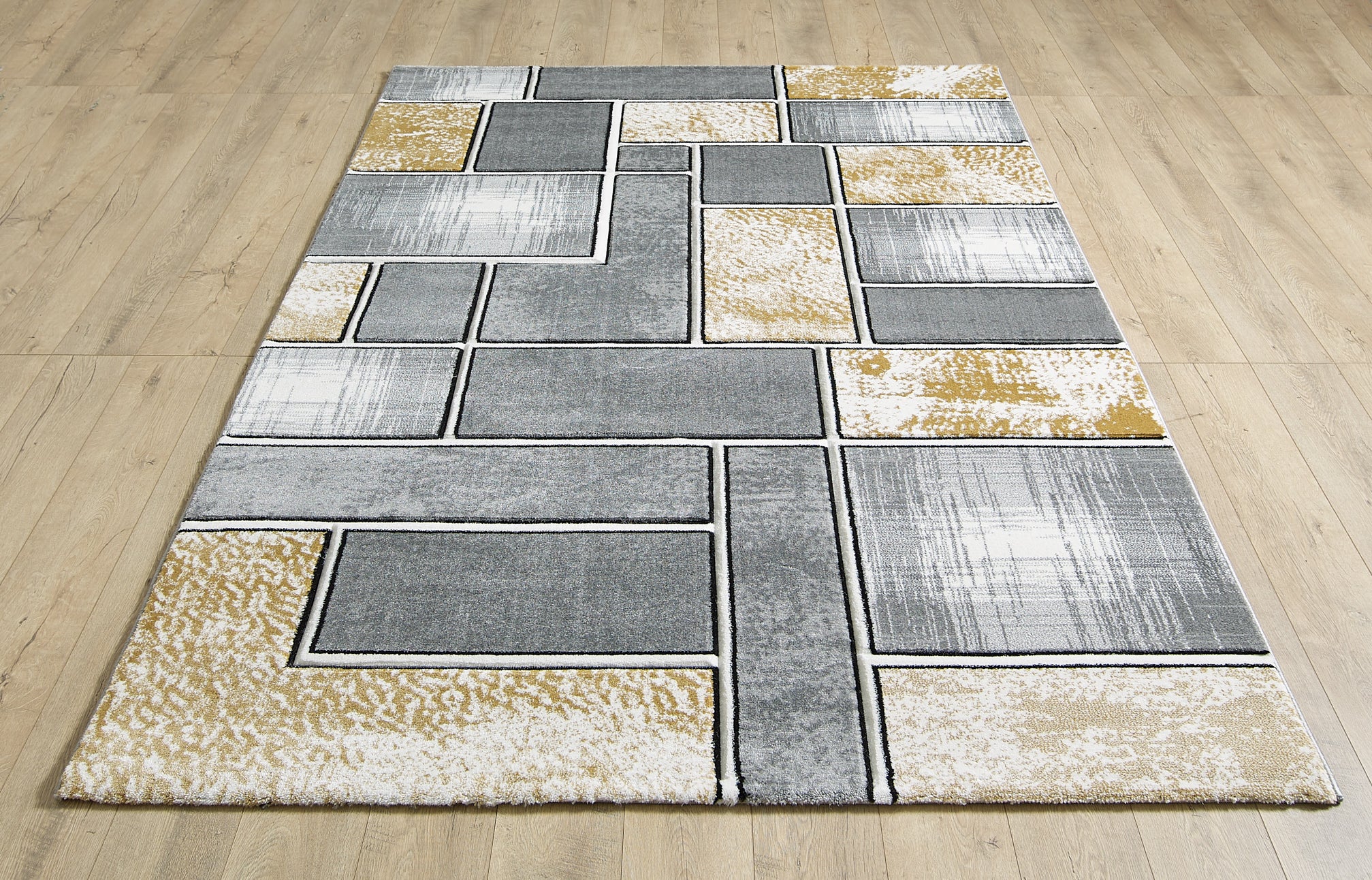 Lagos Grey Gold Rug - 160cm x 230cm - Image 5