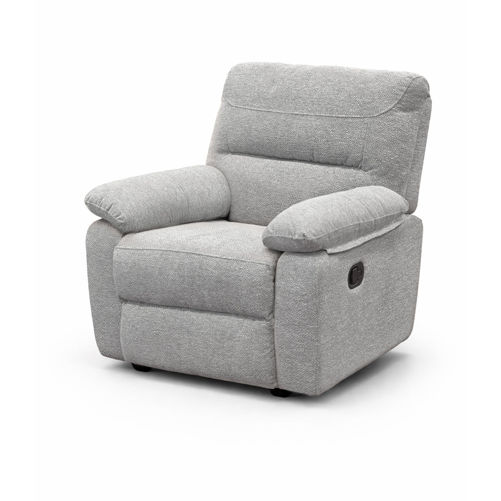 Milton - 3+2+1 Grey Fabric Reclining Suite - Image 3