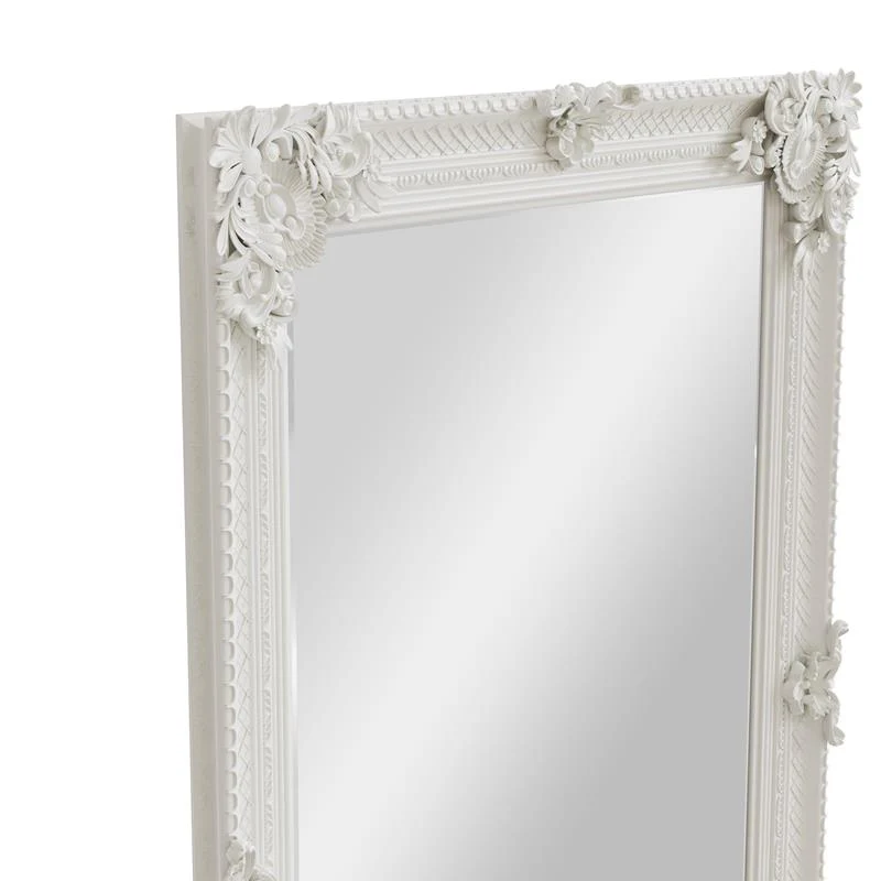 Mirror Collection - White Wooden Mirror - Image 4