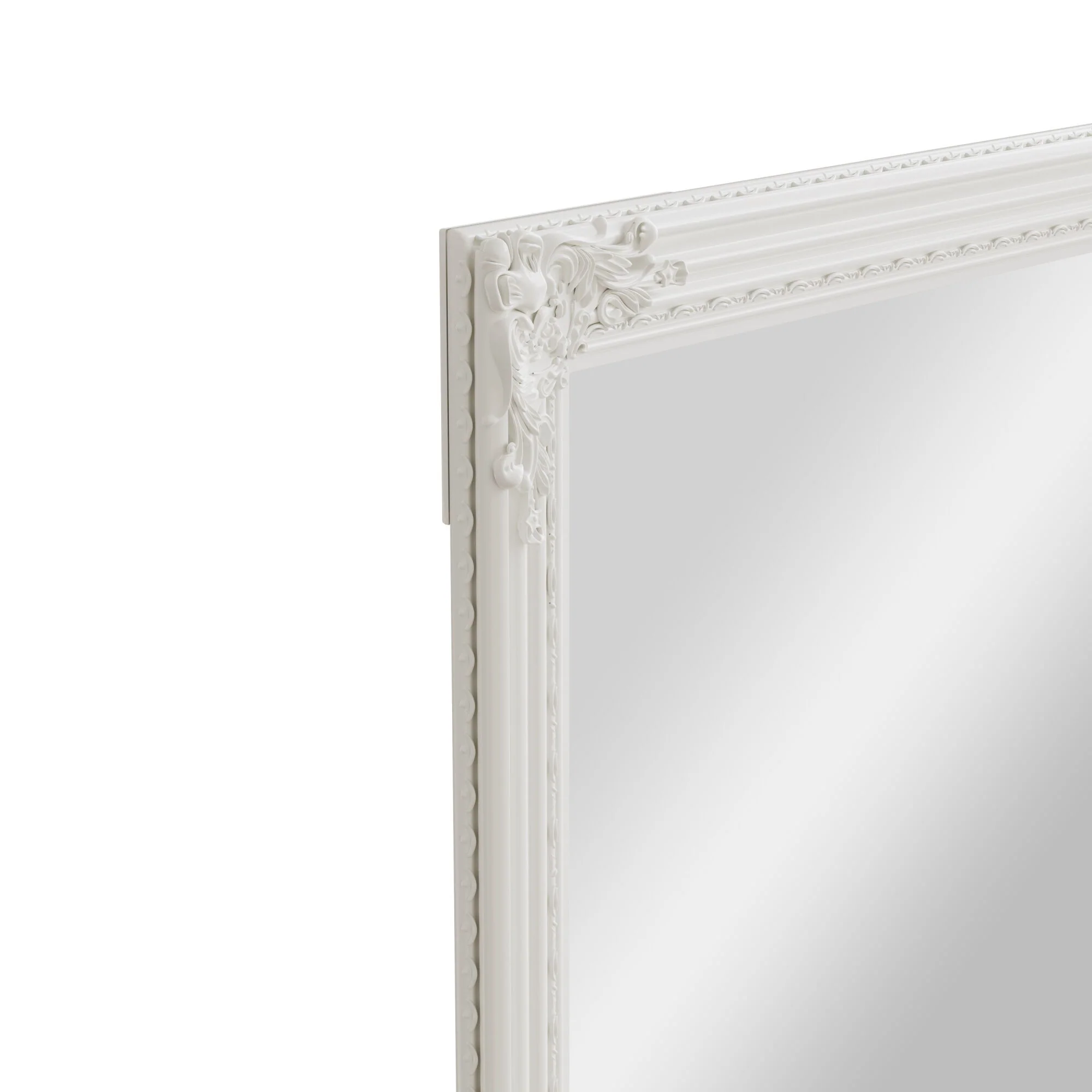 Mirror Collection - White Wooden Mirror - Image 3