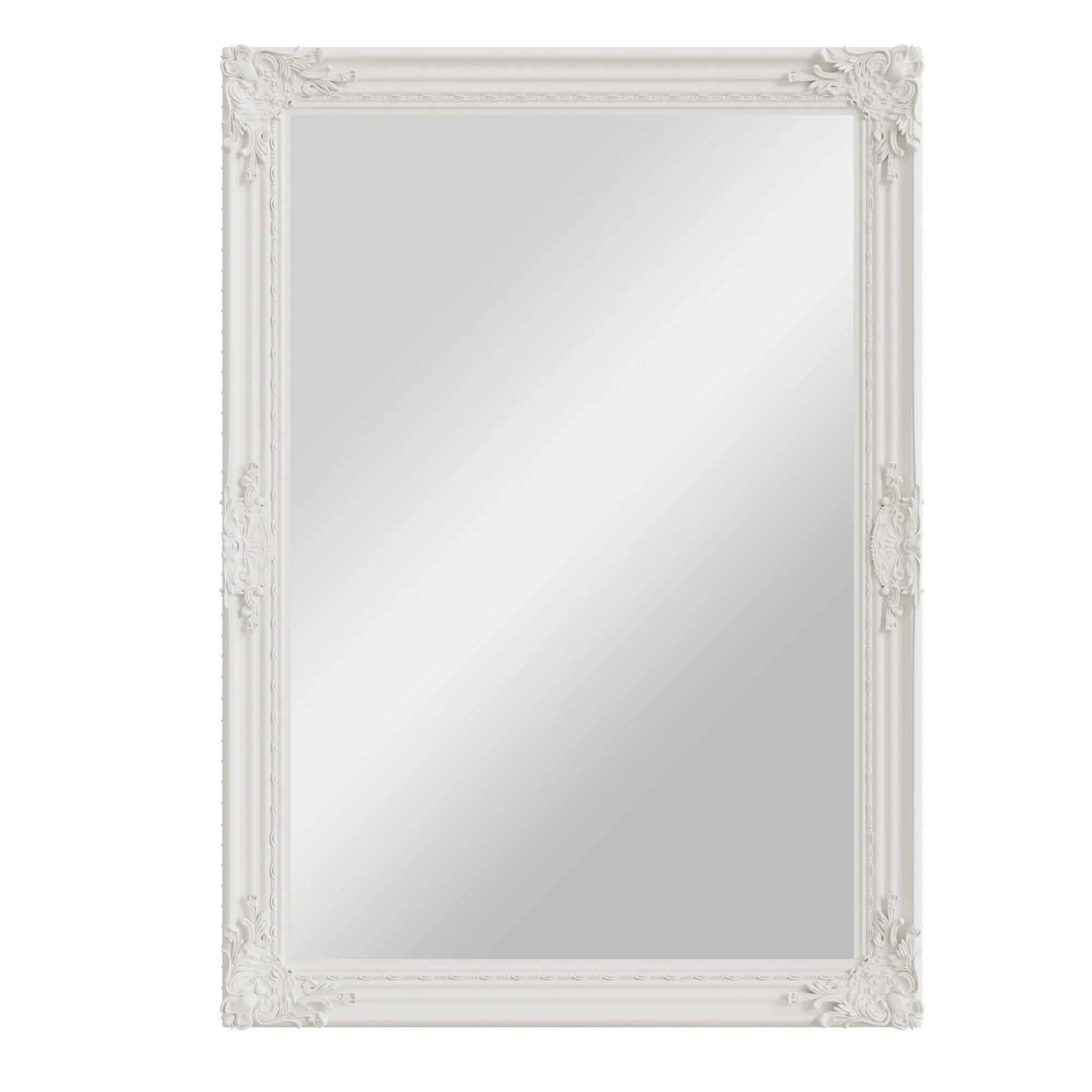 Mirror Collection - White Wooden Mirror - Image 4