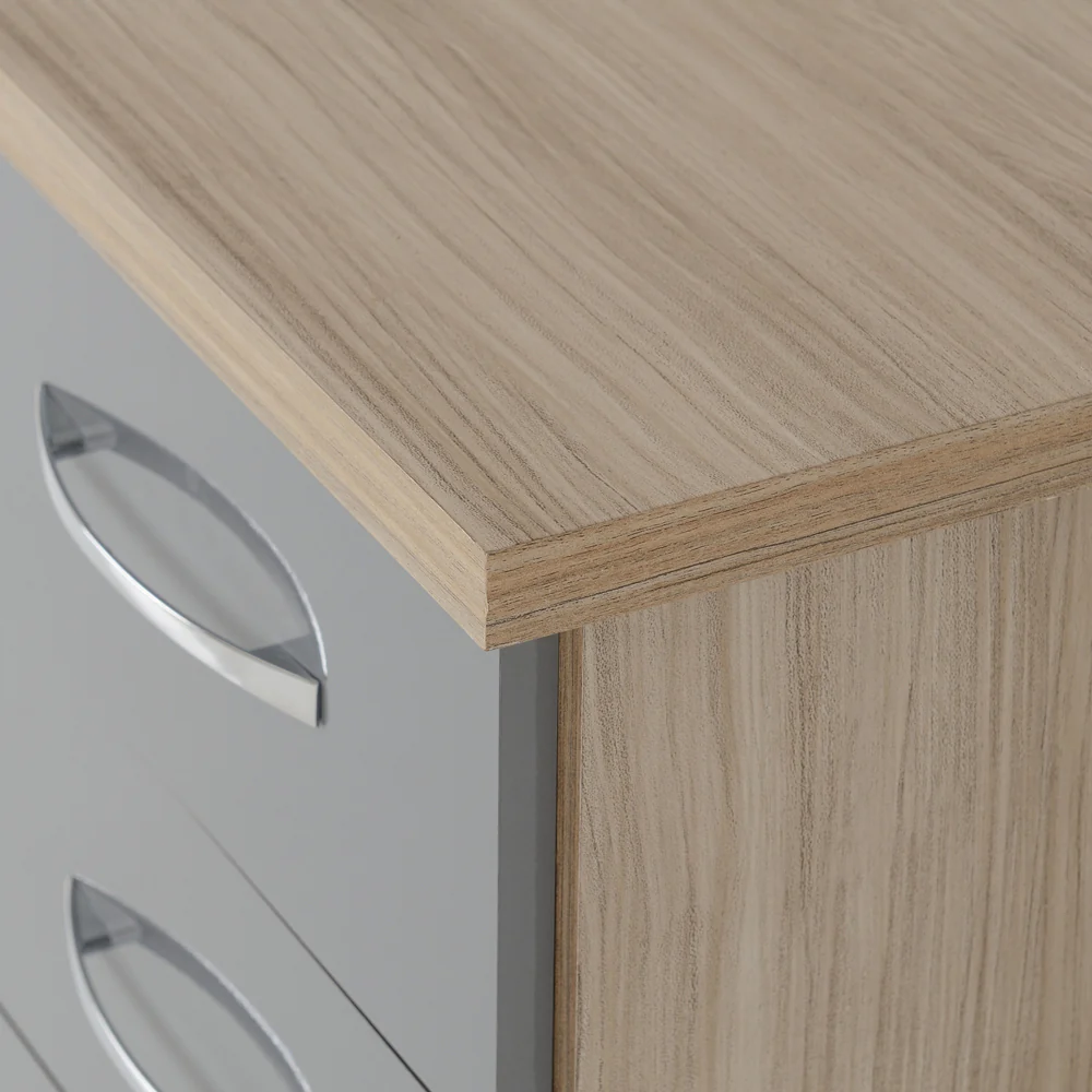 Nevada 3 Drawer Locker Grey - Image 4