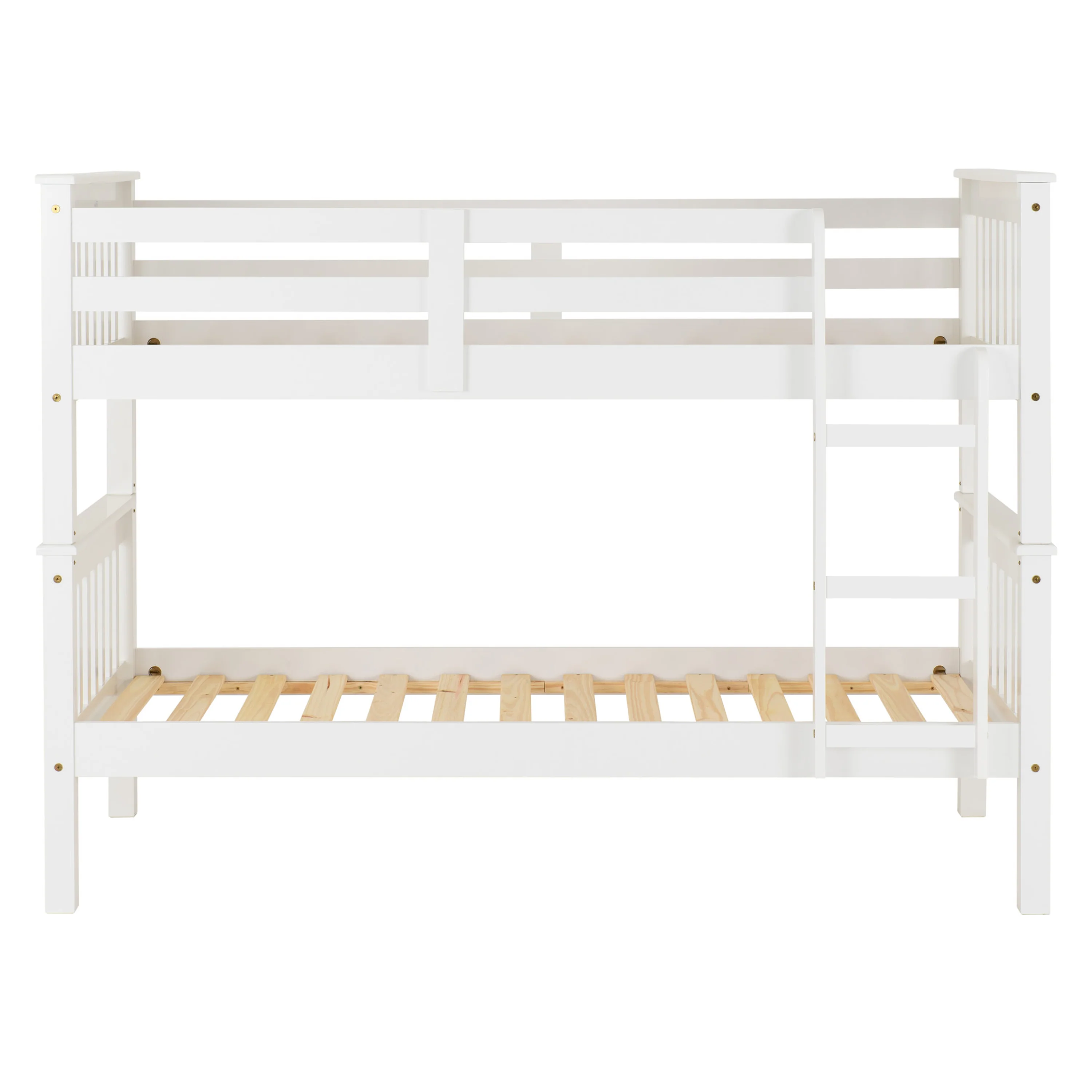 Oxford - White Single Bunk Bed & Mattresses - Image 4