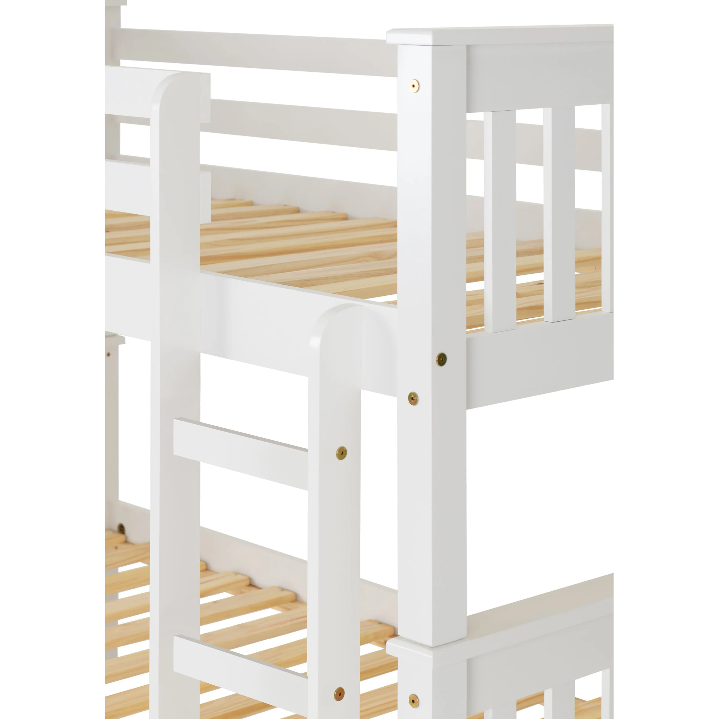 Oxford - White Single Bunk Bed & Mattresses - Image 5