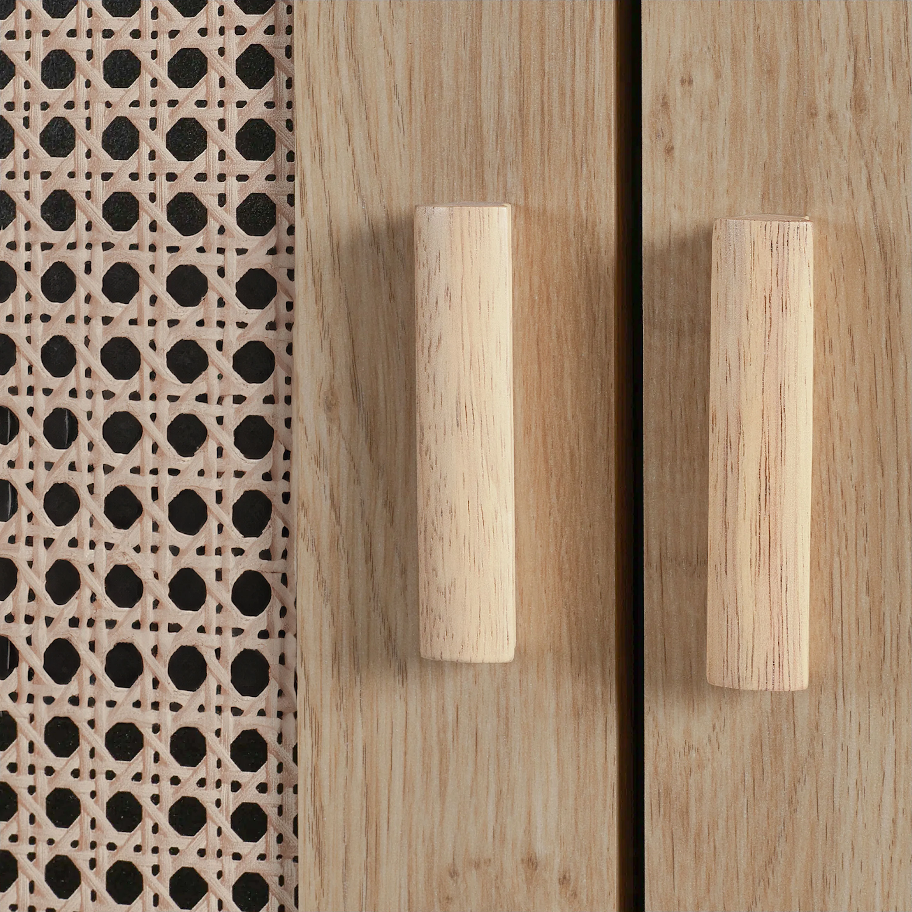 Parma - Rattan Effect 2 Door Wardrobe - Image 4