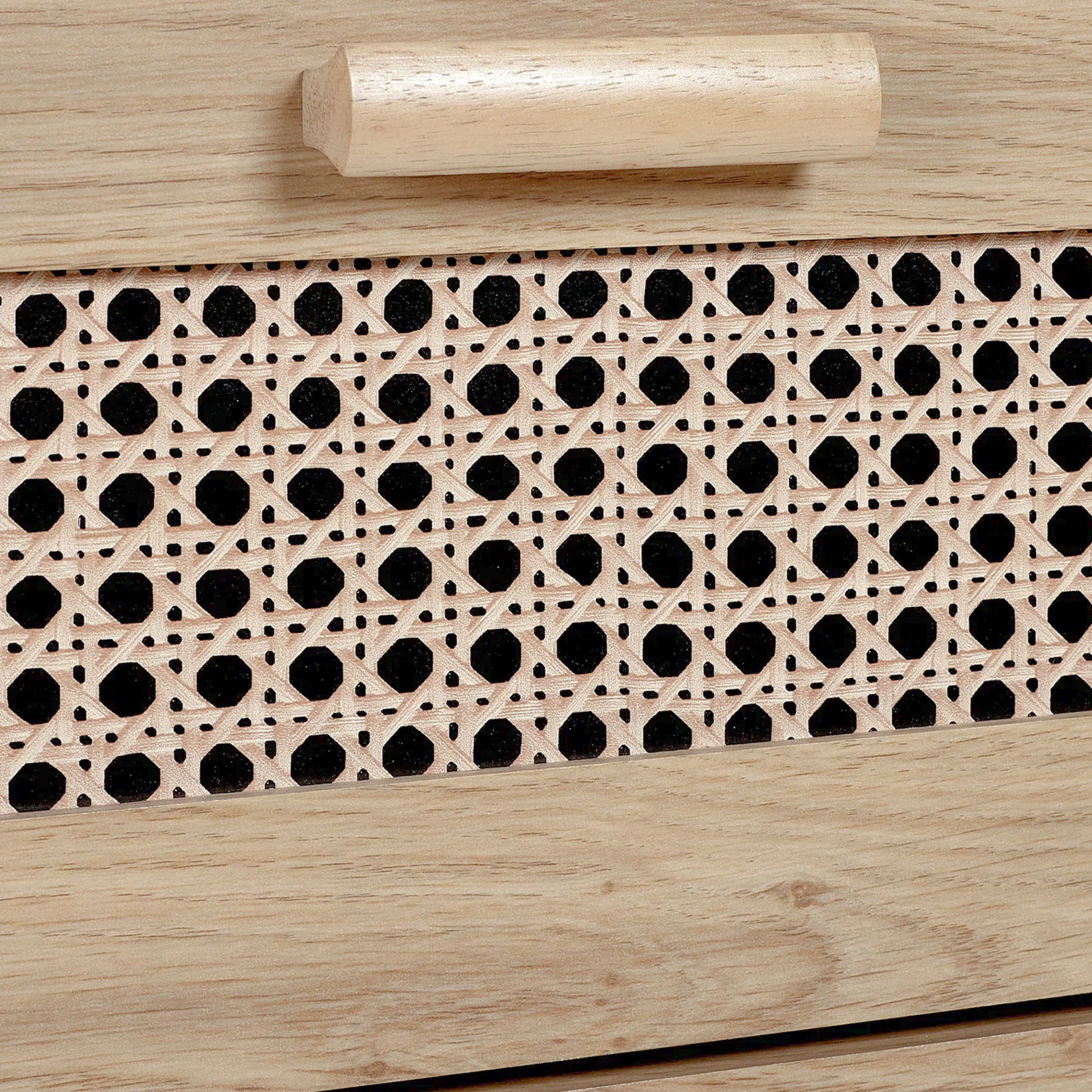 Parma - Rattan Effect 5 Drawer Chest - Image 4