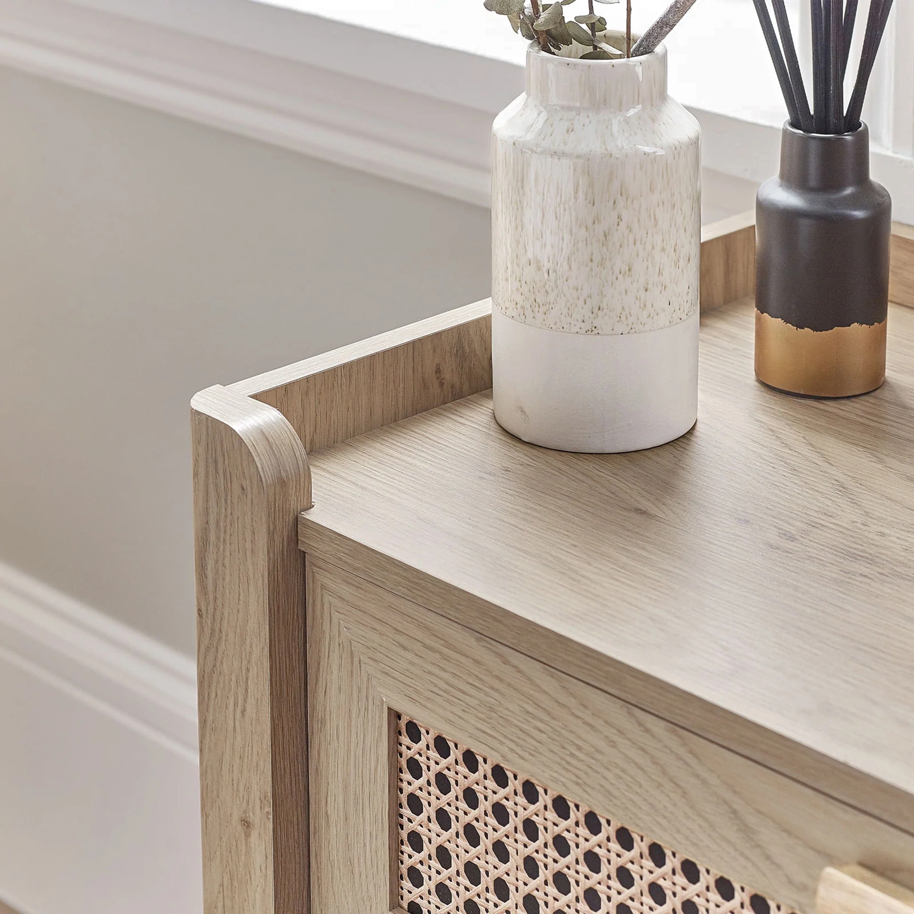 Parma - Rattan Effect 5 Drawer Chest - Image 6