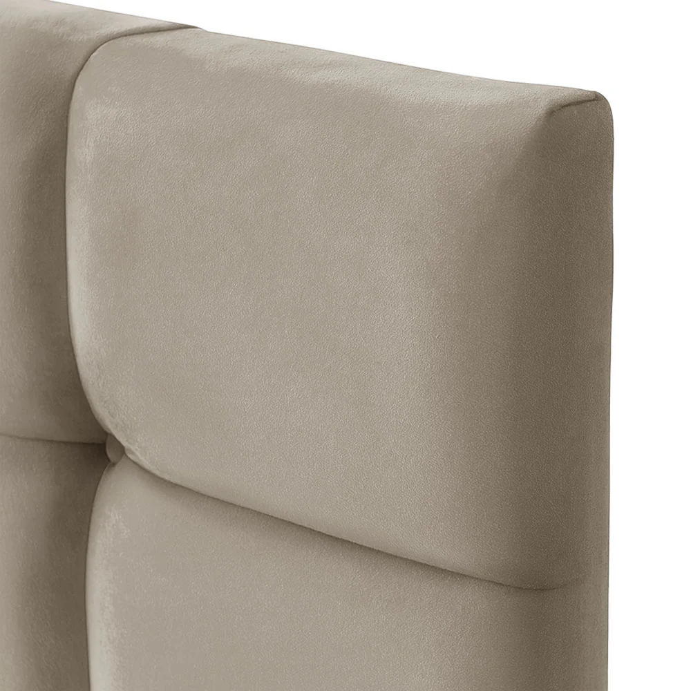 Plush Velvet - Cubed Buttoned Double Headboard (4ft6 ) - Image 14