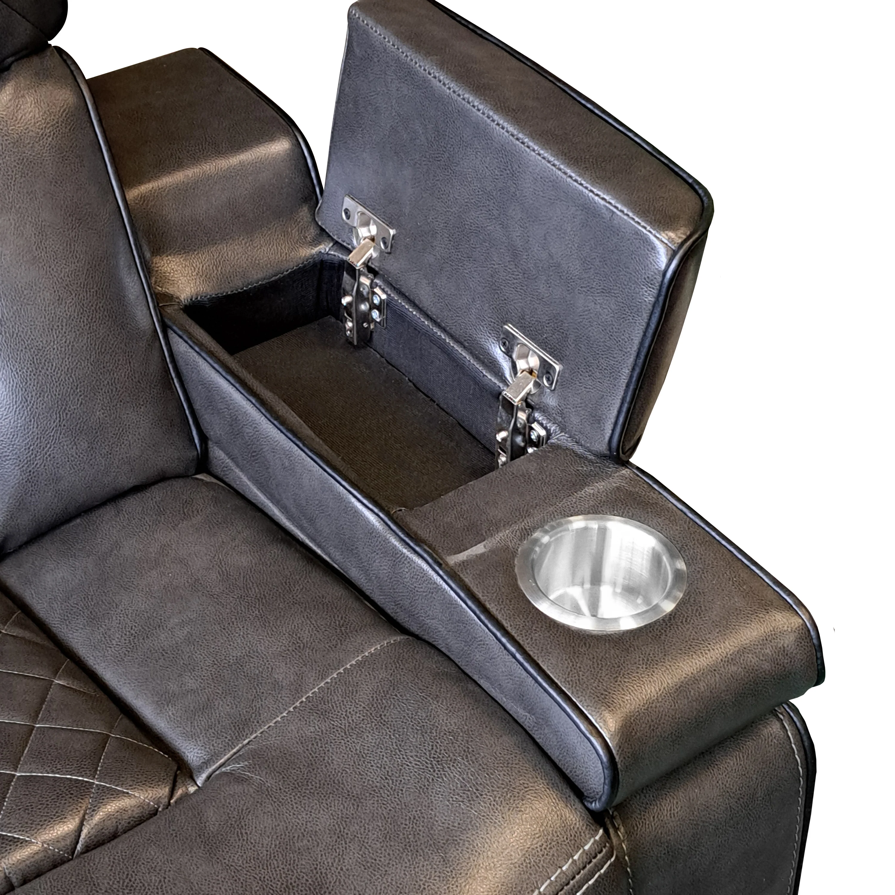Roseline 3-2 Charcoal Reclining Suite with Console - Image 8