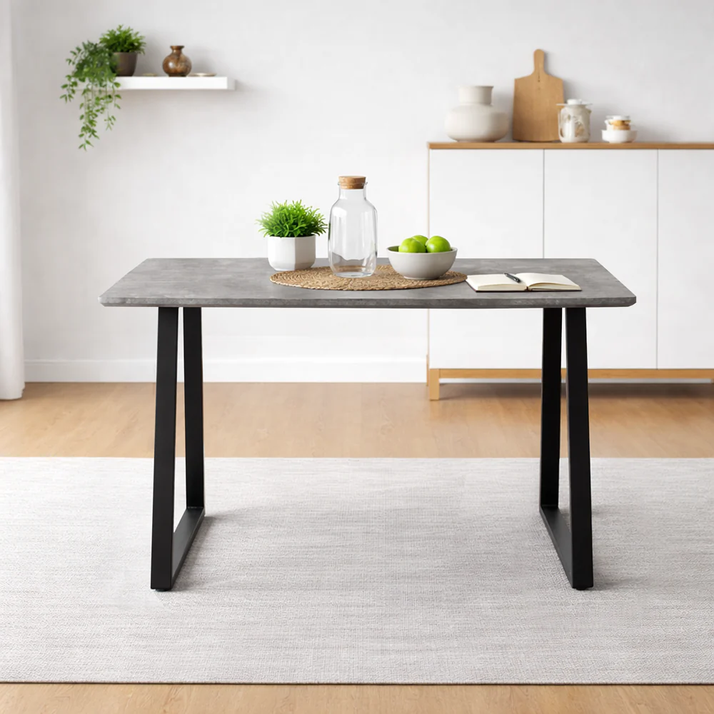 Shannon - 4 Seat Stone Effect Dining Table - Image 3