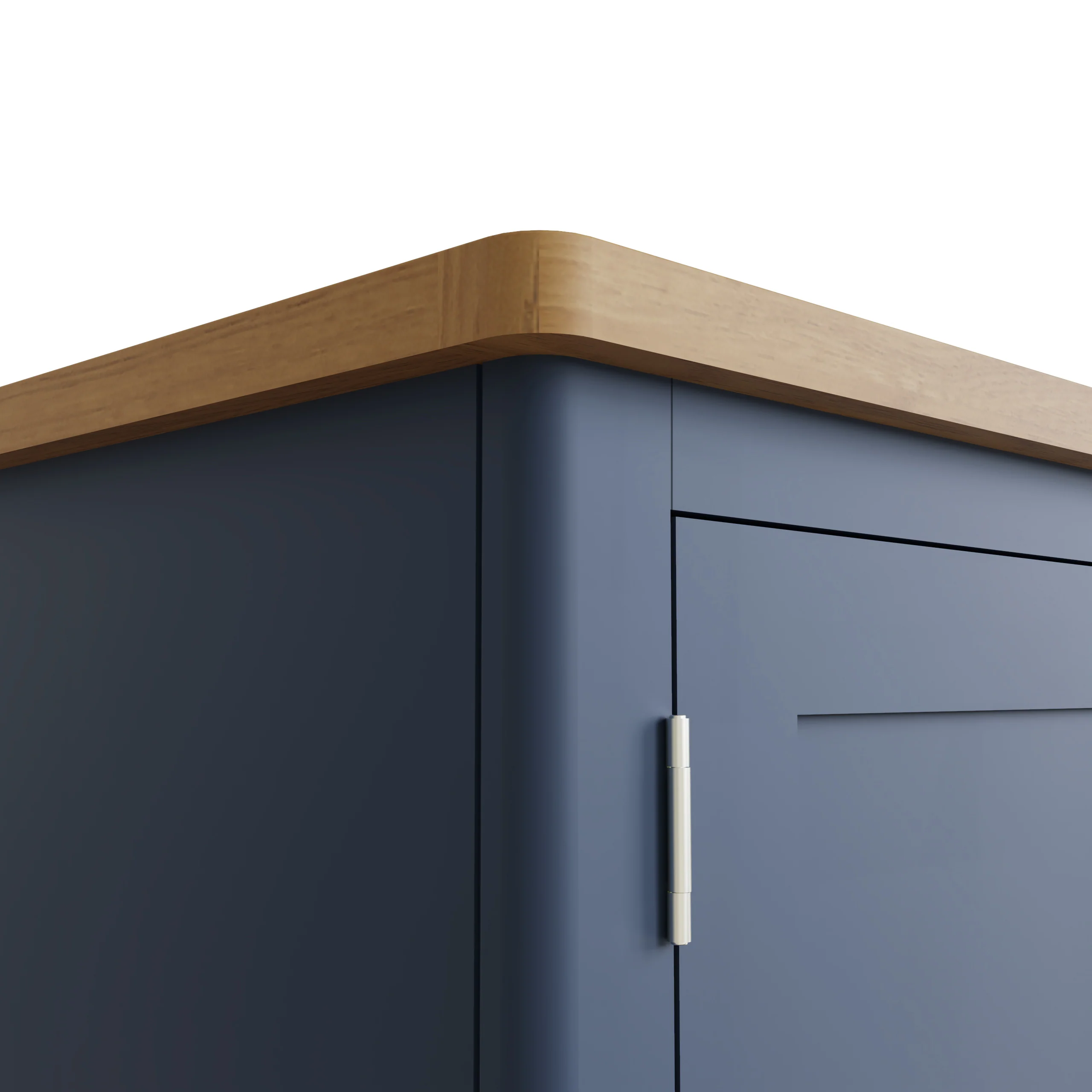 Simba 2 Door Gents Wardrobe Blue - Image 5