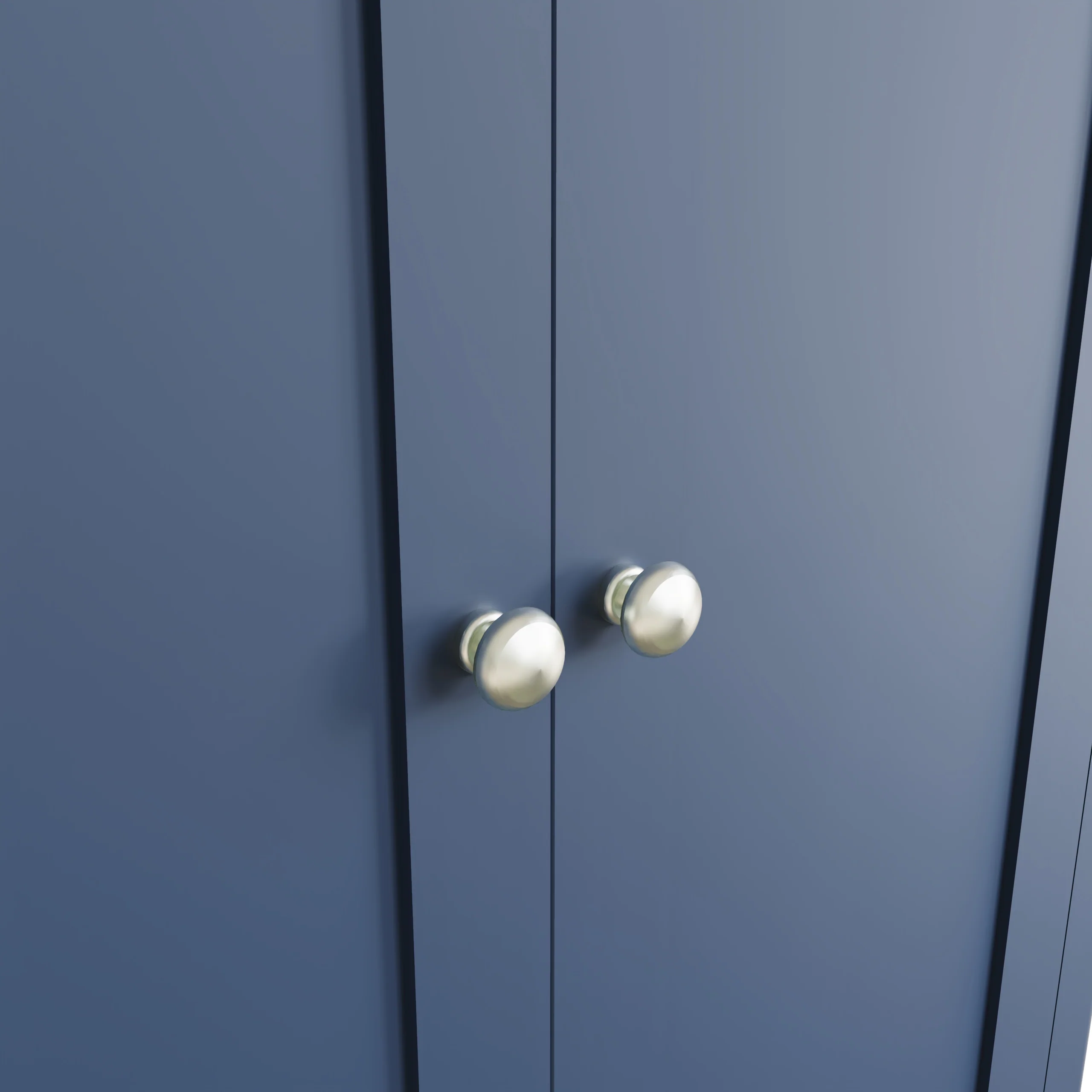 Simba 2 Door Gents Wardrobe Blue - Image 7