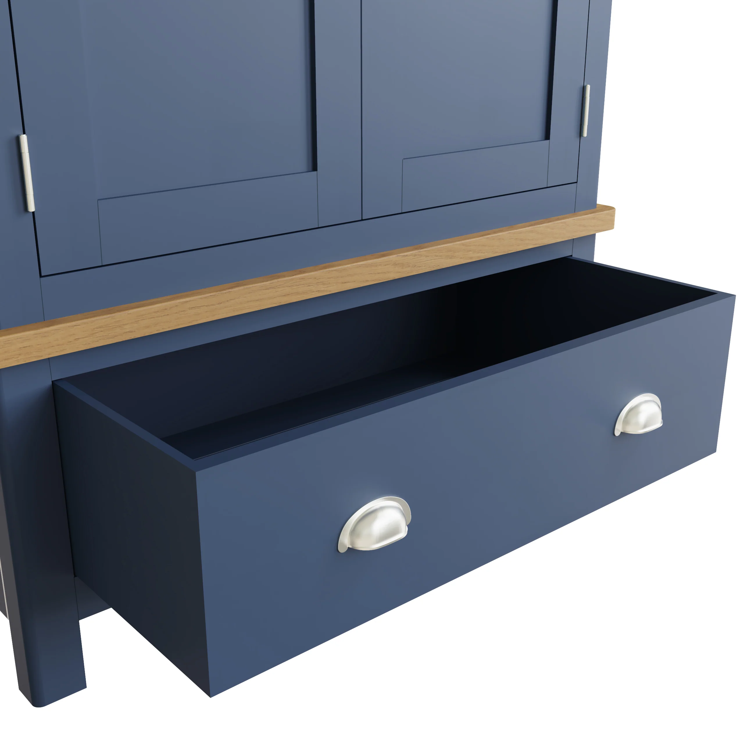 Simba 2 Door Gents Wardrobe Blue - Image 8