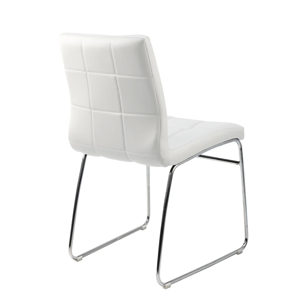 Sled White Dining Chair - Image 2