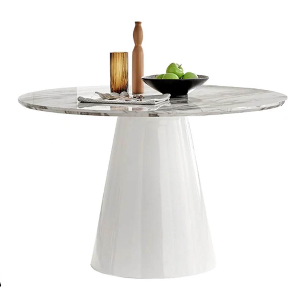 Storm - Marble Effect Round Dining Table