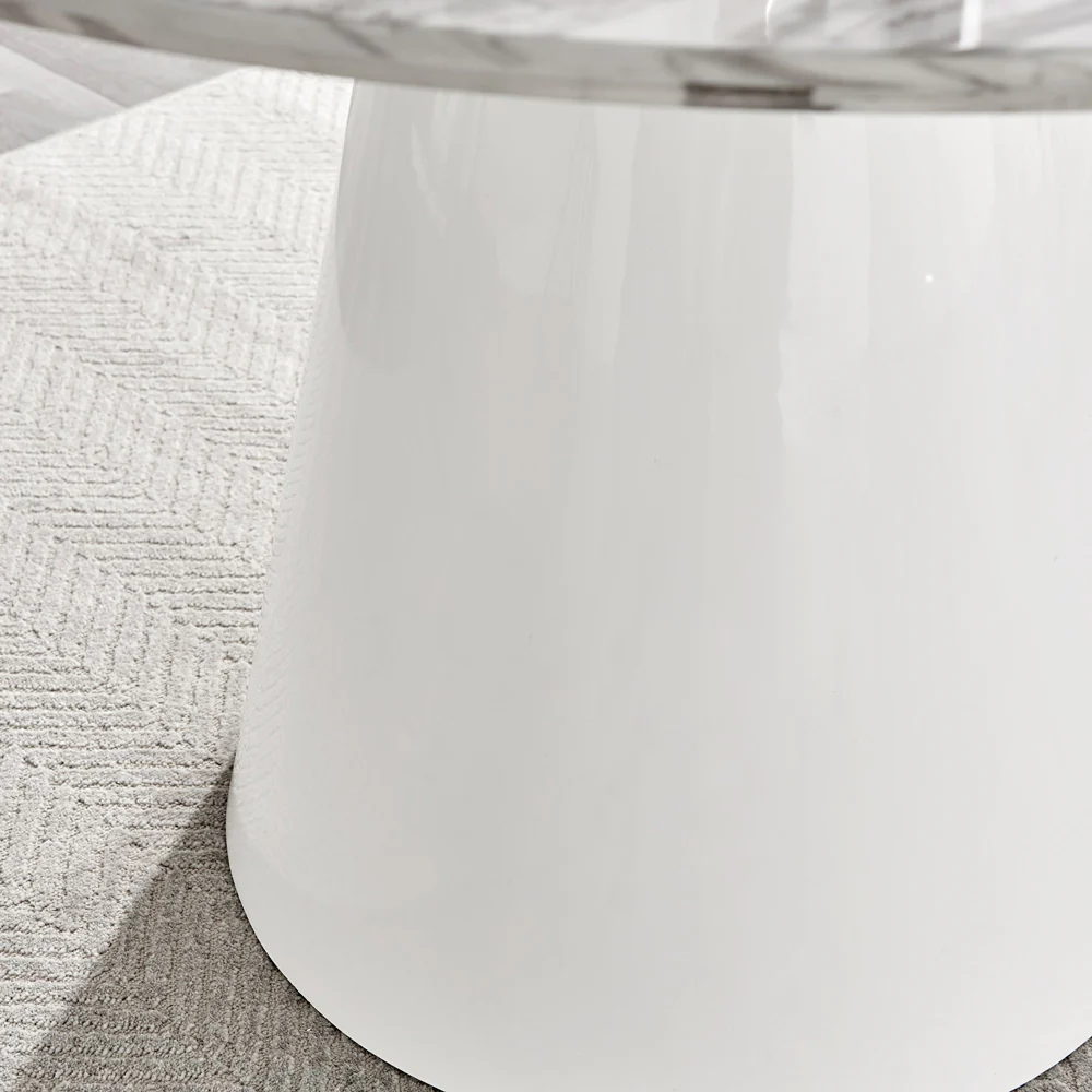 Storm - Marble Effect Round Dining Table - Image 4
