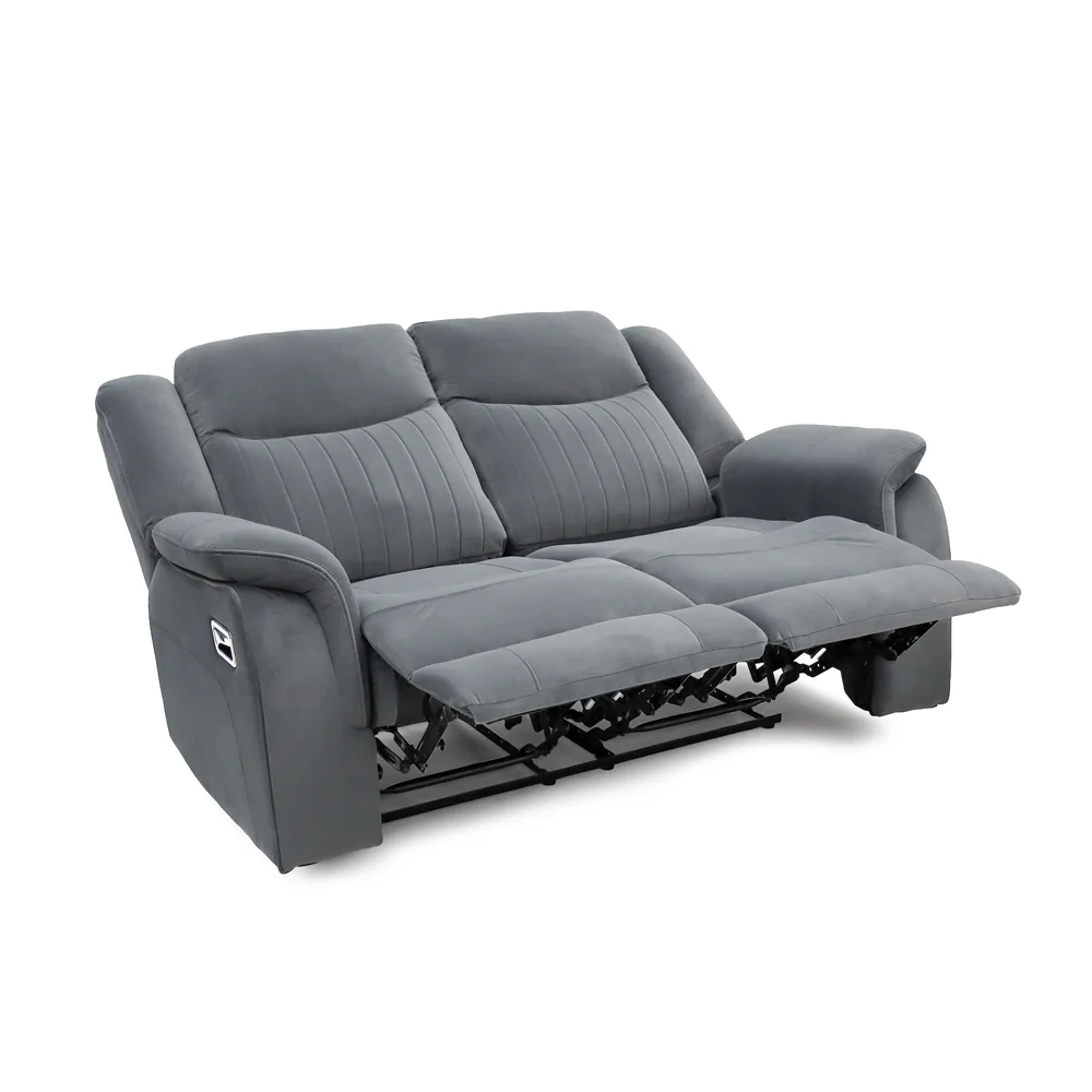 Torque - 3+2+1 Grey Reclining Suite - Image 5